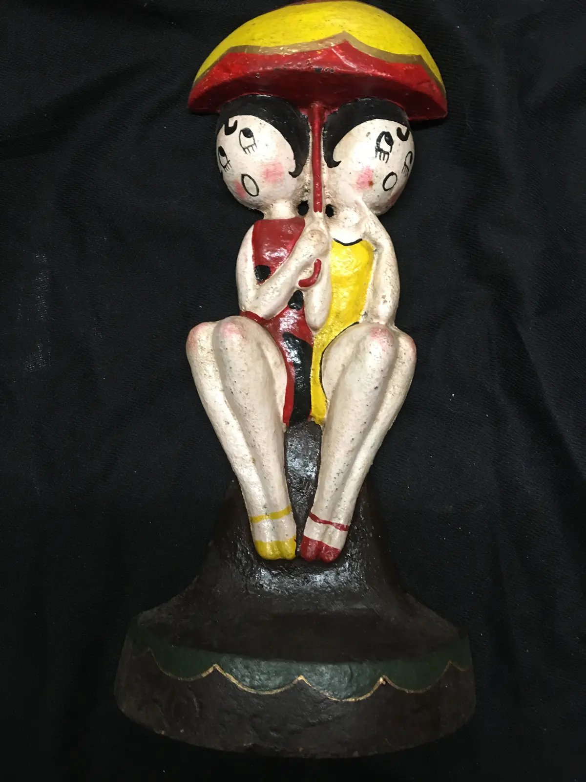 Cast Iron Hand Painted Betty Boop Door Stopper 1