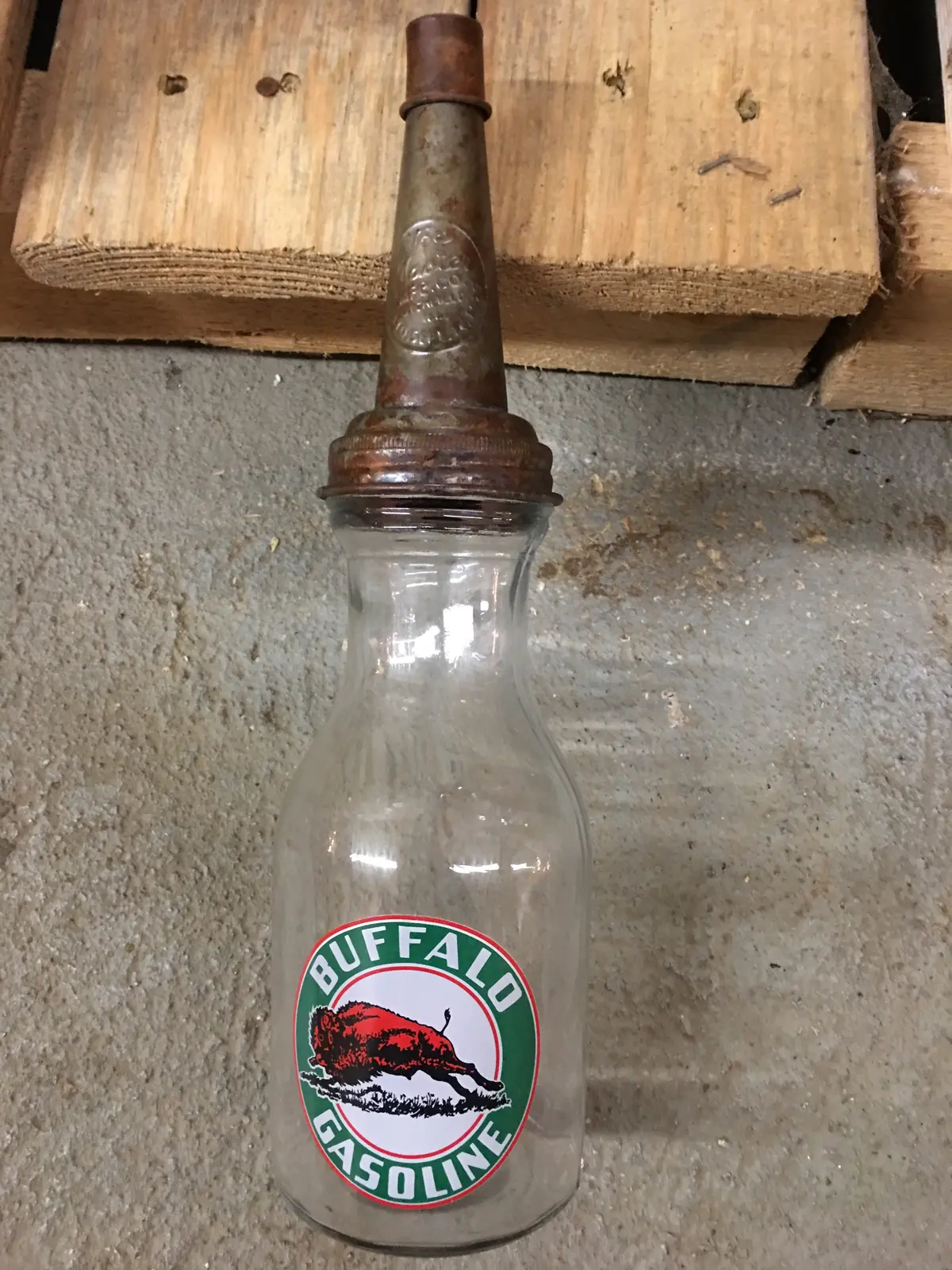 Oil Bottle - Buffalo Gasoline Lid Cap 1
