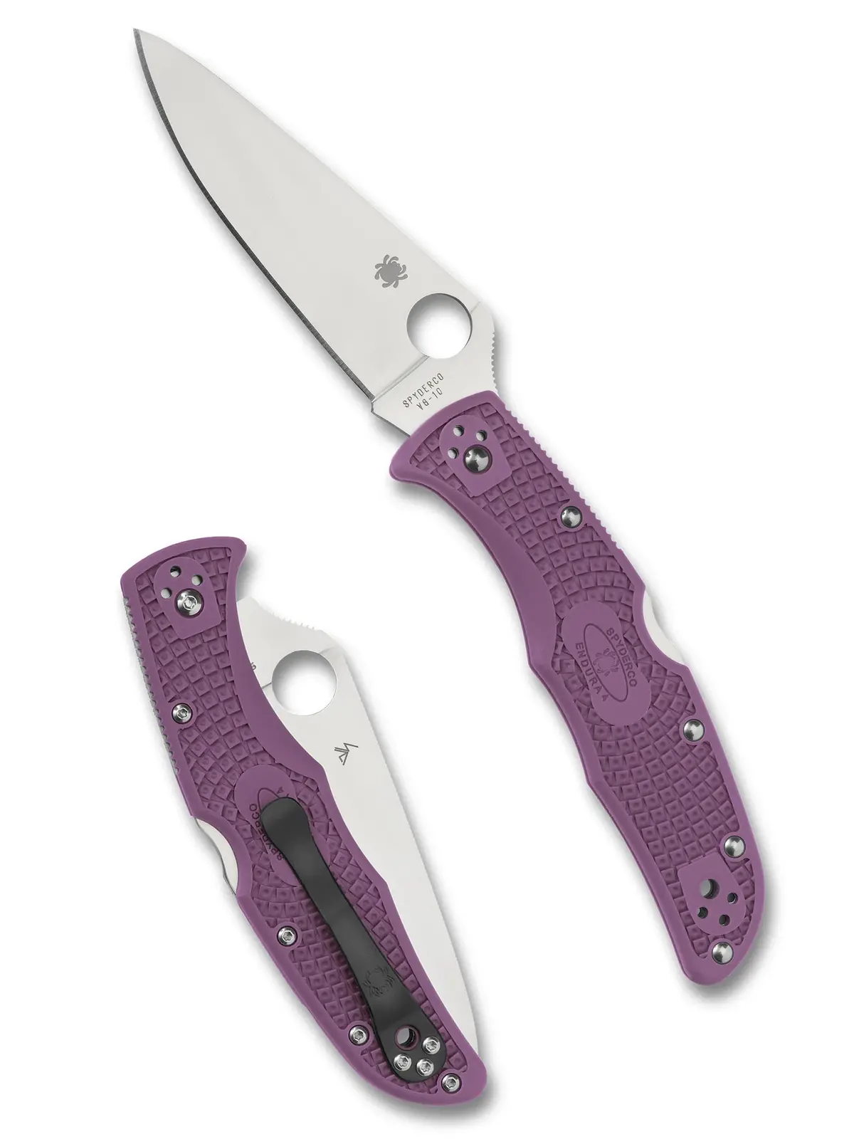 Endura® 4 Lightweight Flat Ground Knife - Purple 1