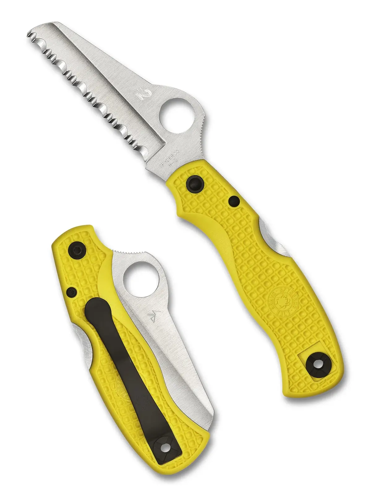 Saver Salt® 79Mm Spyderedge Knife - Yellow 1