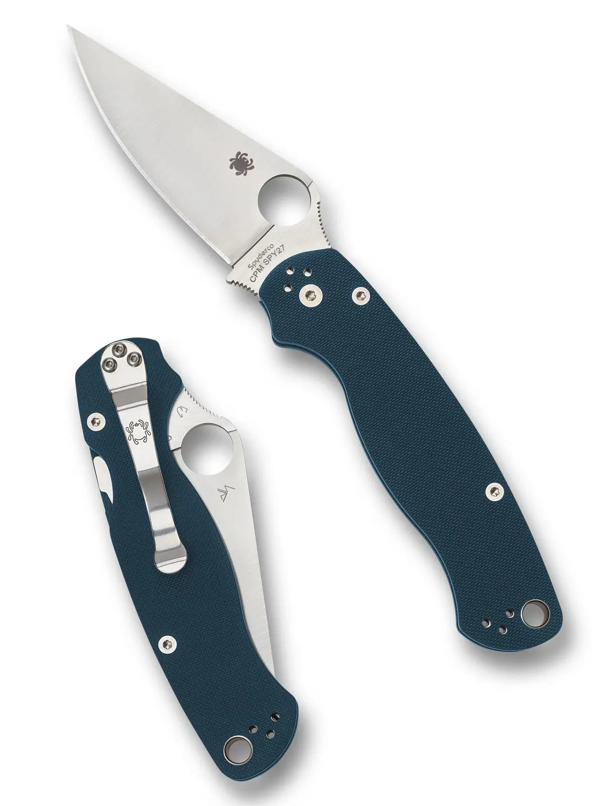 Para Military 2 Cobalt G-10 Cpm Spy27 Knife - Plainedge 1