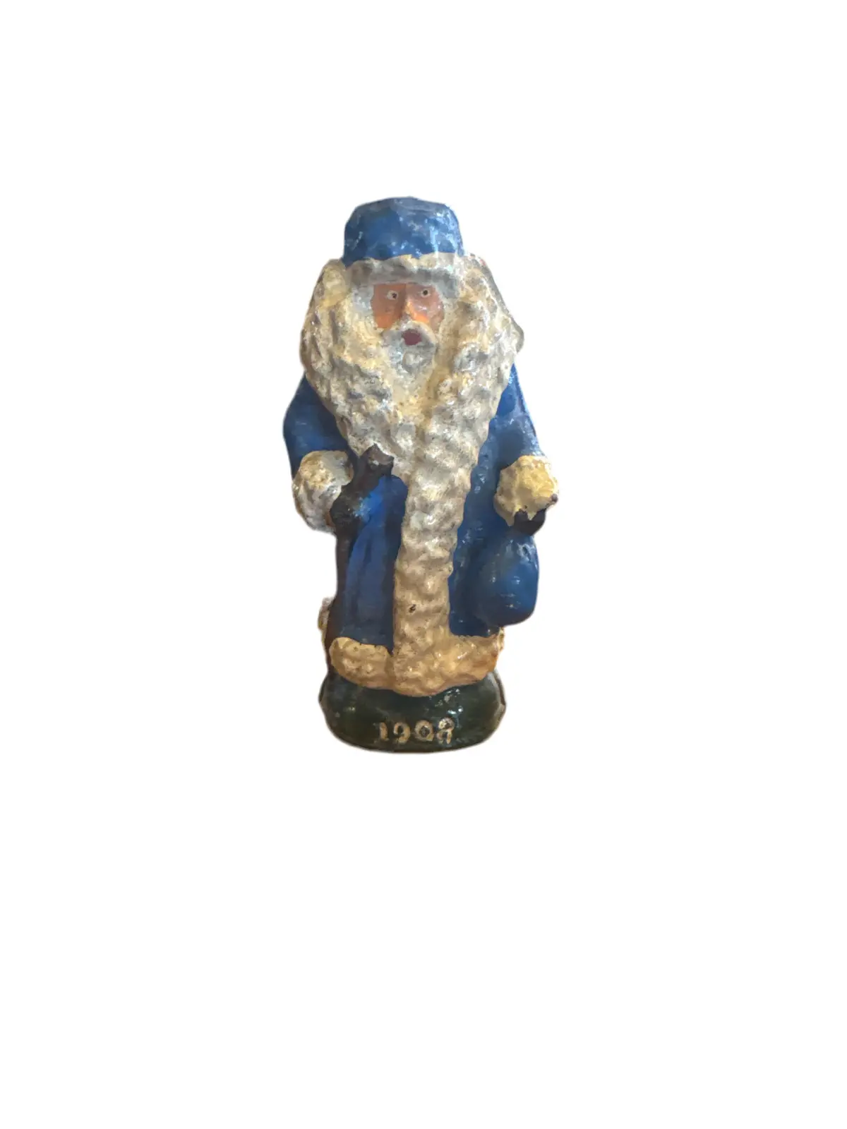 Lead Old Fashion Blue Santa Claus 1908 1