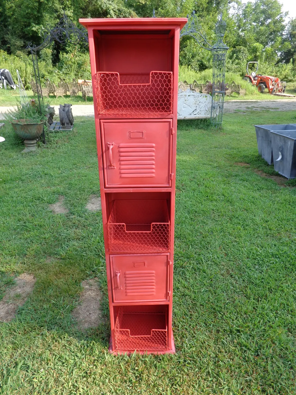 Industrial Red Locker Cabinet 1