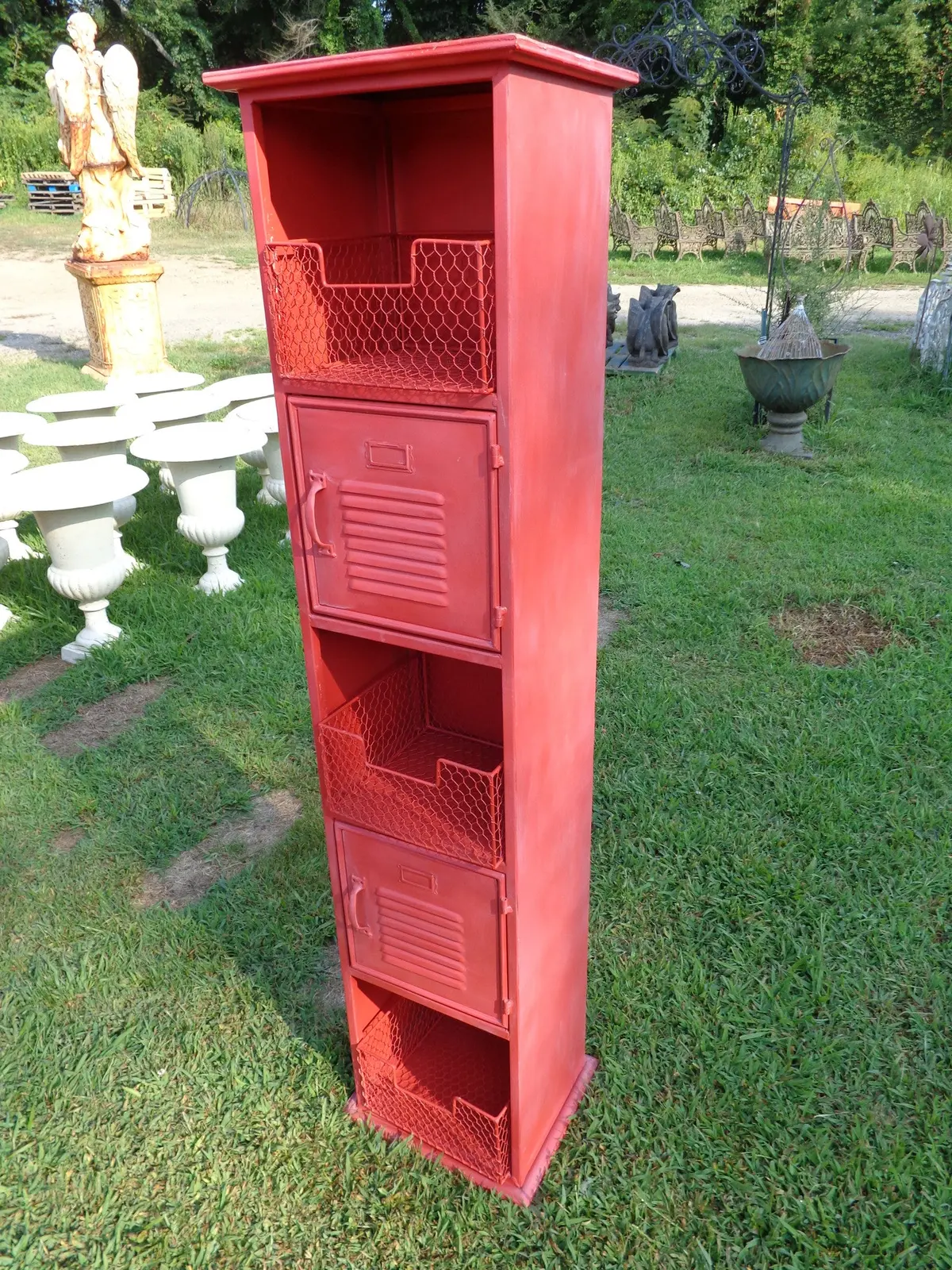 Industrial Red Locker Cabinet 2