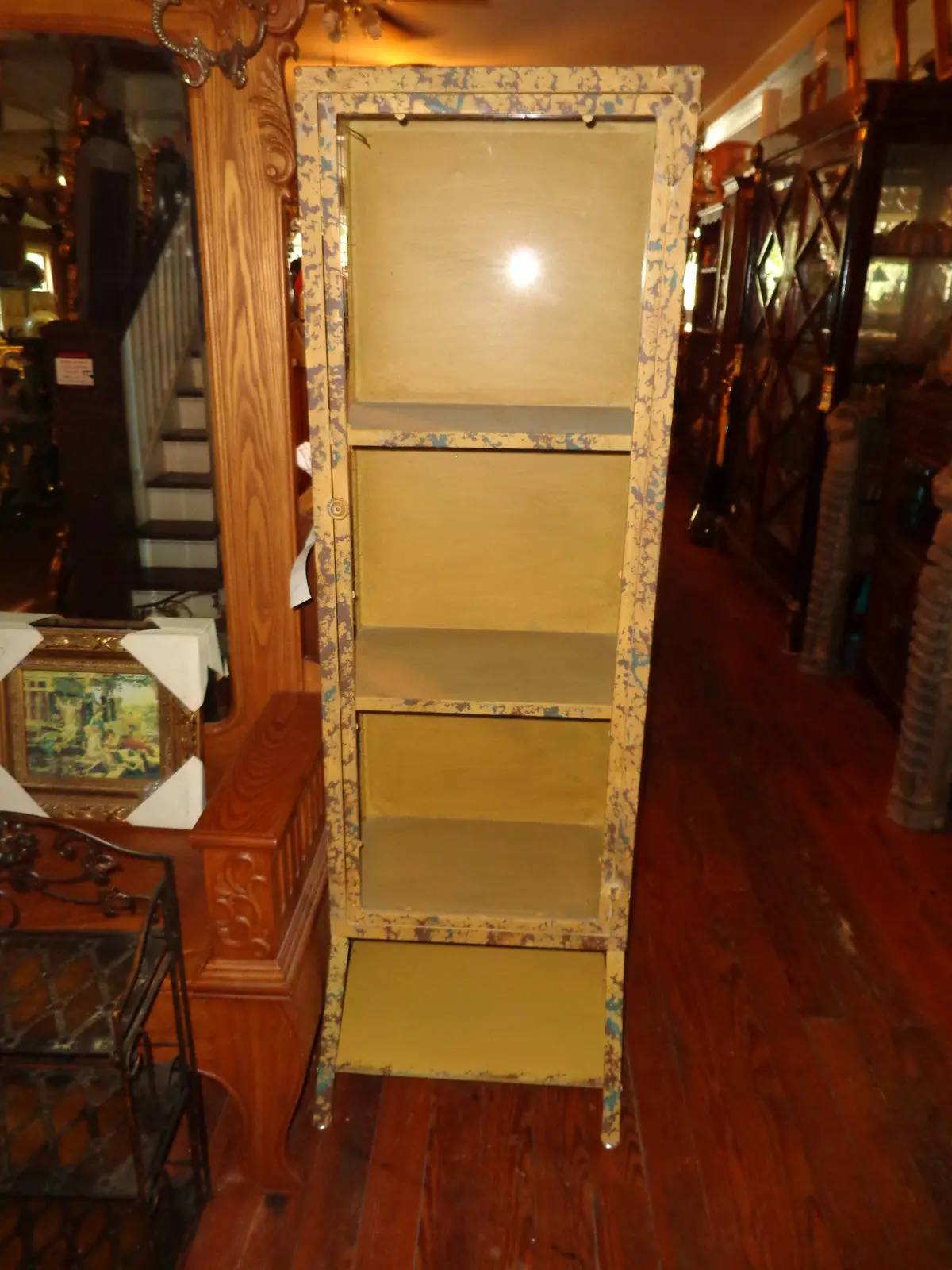 Metal Tin - Industrial Glass Cabinet 1
