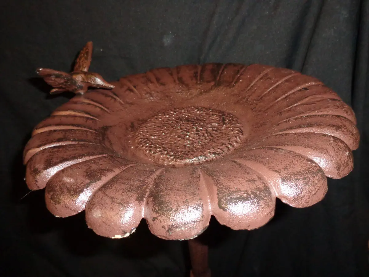 Cast Iron Bird Feeder - Hummingbird Bath 2