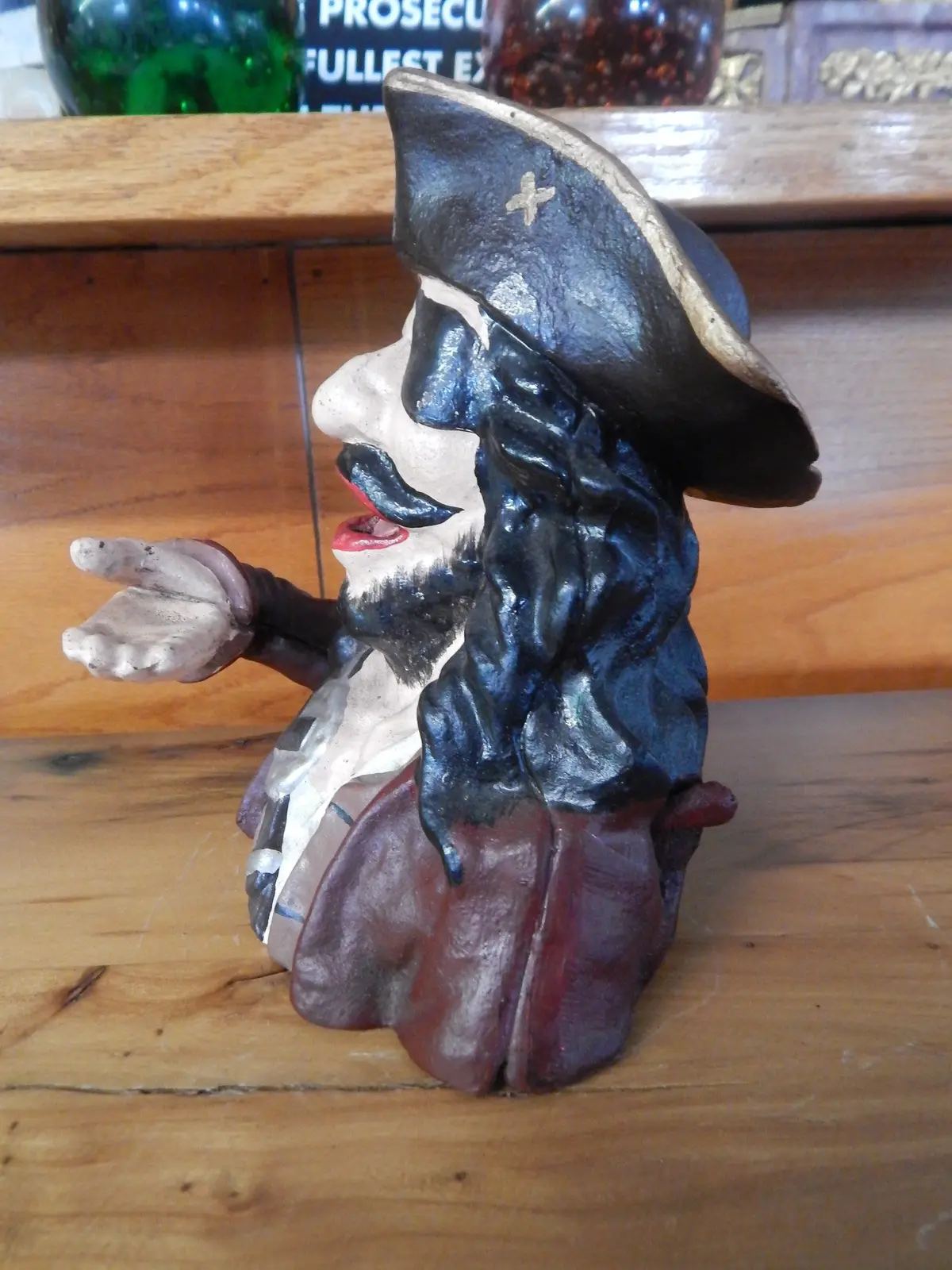 Cast Iron Mechanical Bank - Pirate 2