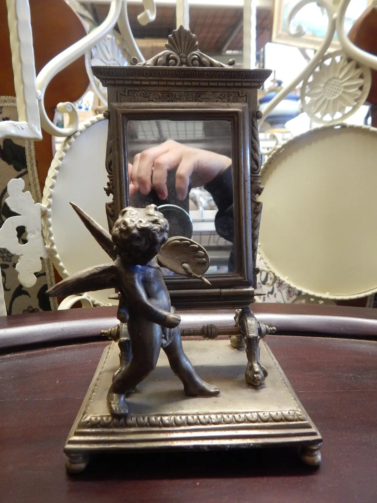 Bronze Mirror - Cherub Mirror 1