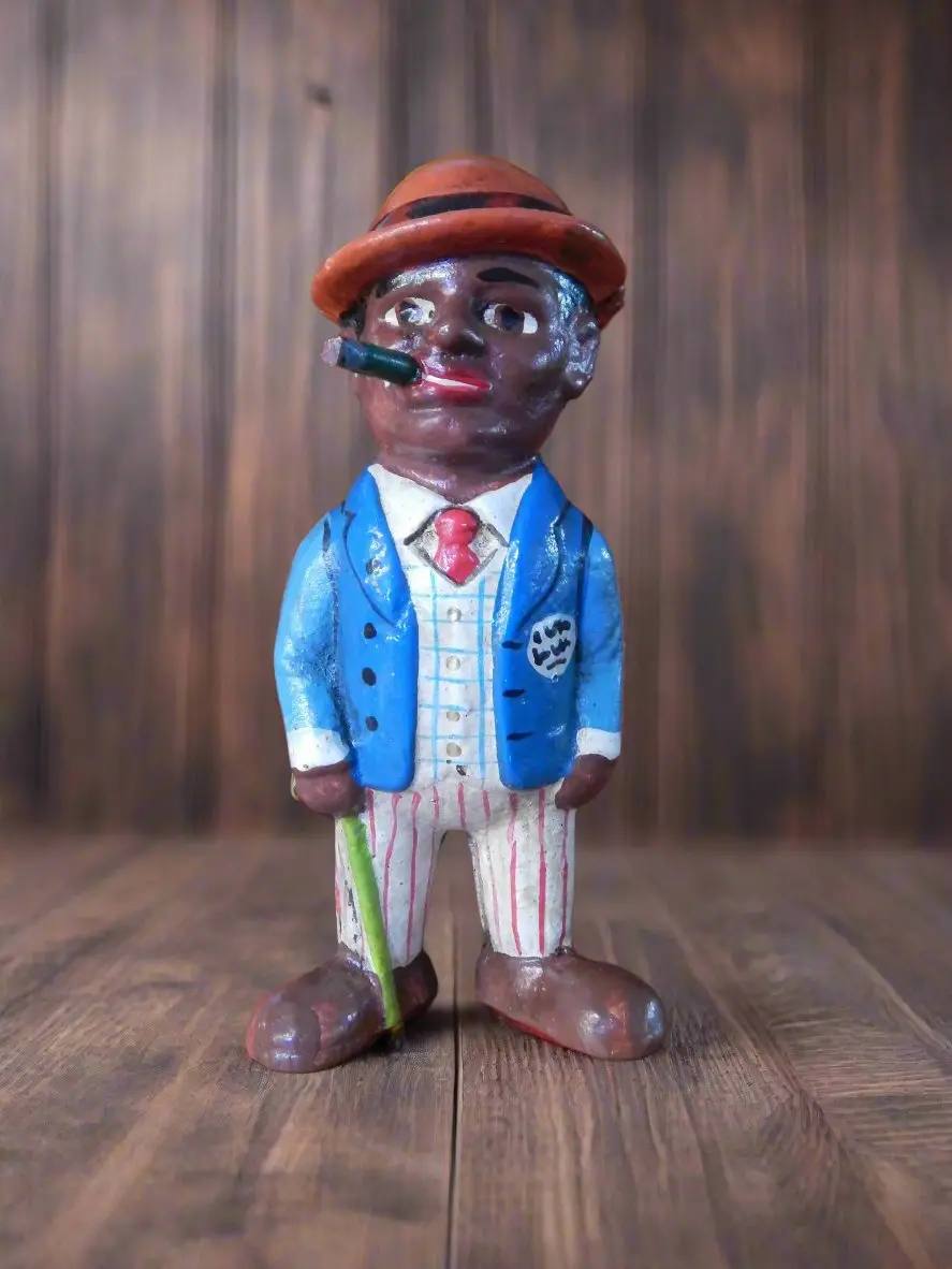 Cast Iron Bank - Americana Smoking Man 1