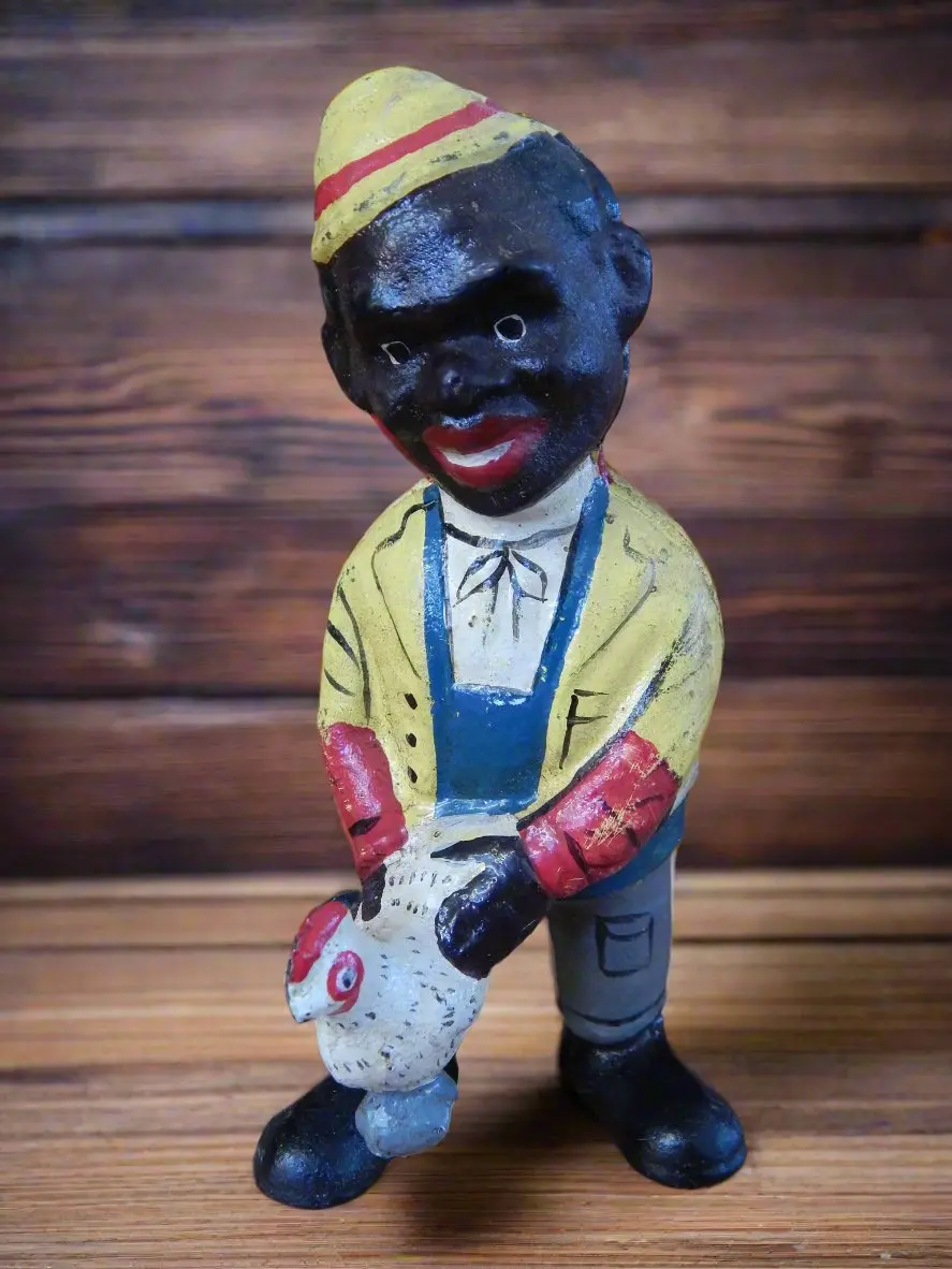 Americana Cast Iron Bank - Americana Chicken Man 1