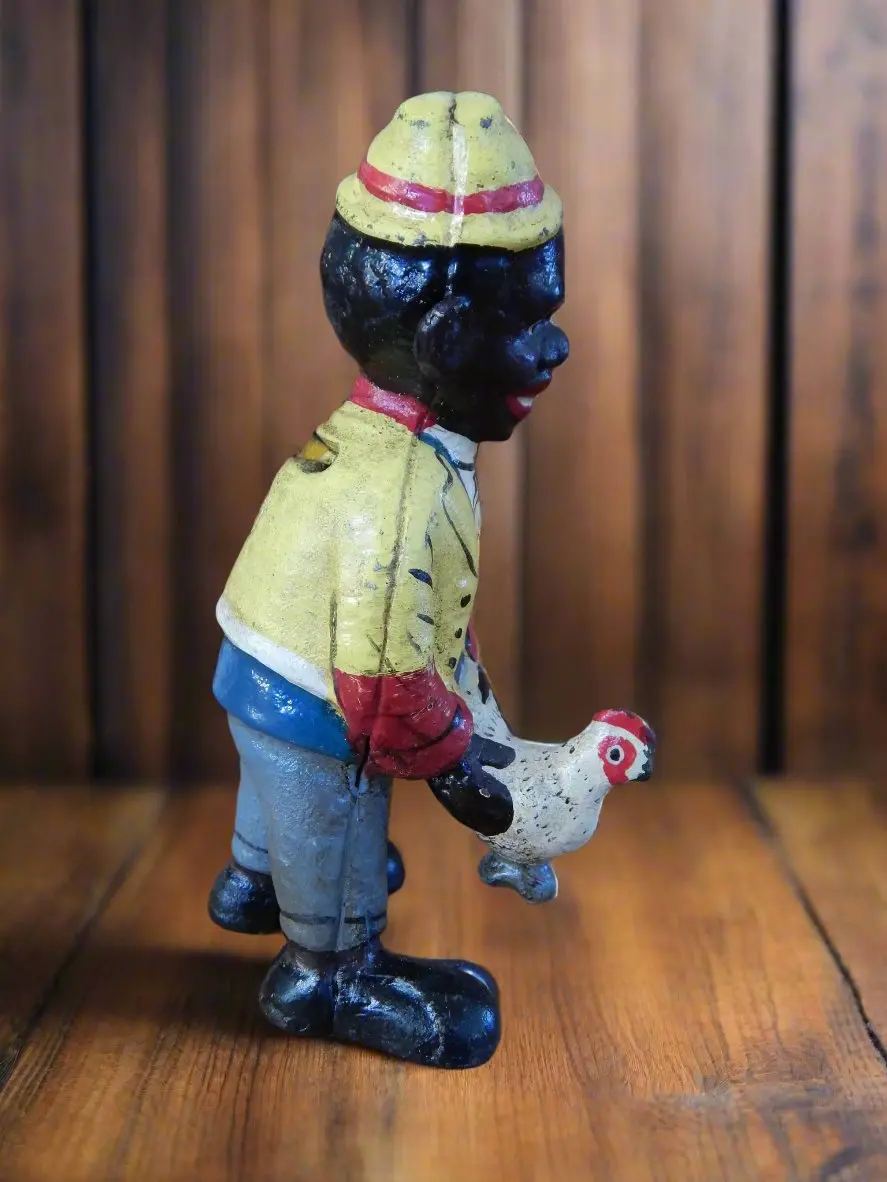 Americana Cast Iron Bank - Americana Chicken Man 2
