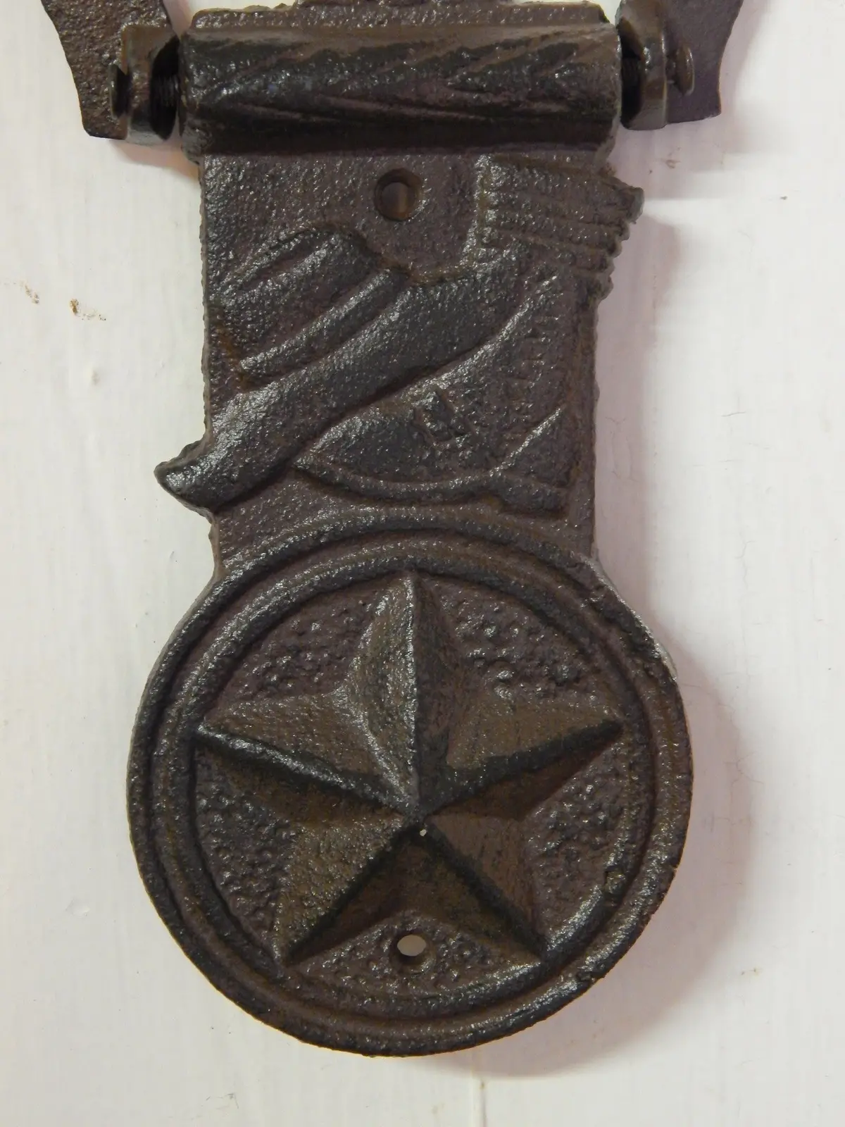 Door Knocker - Cast Iron Western Boot, Hat And Lone Star 2