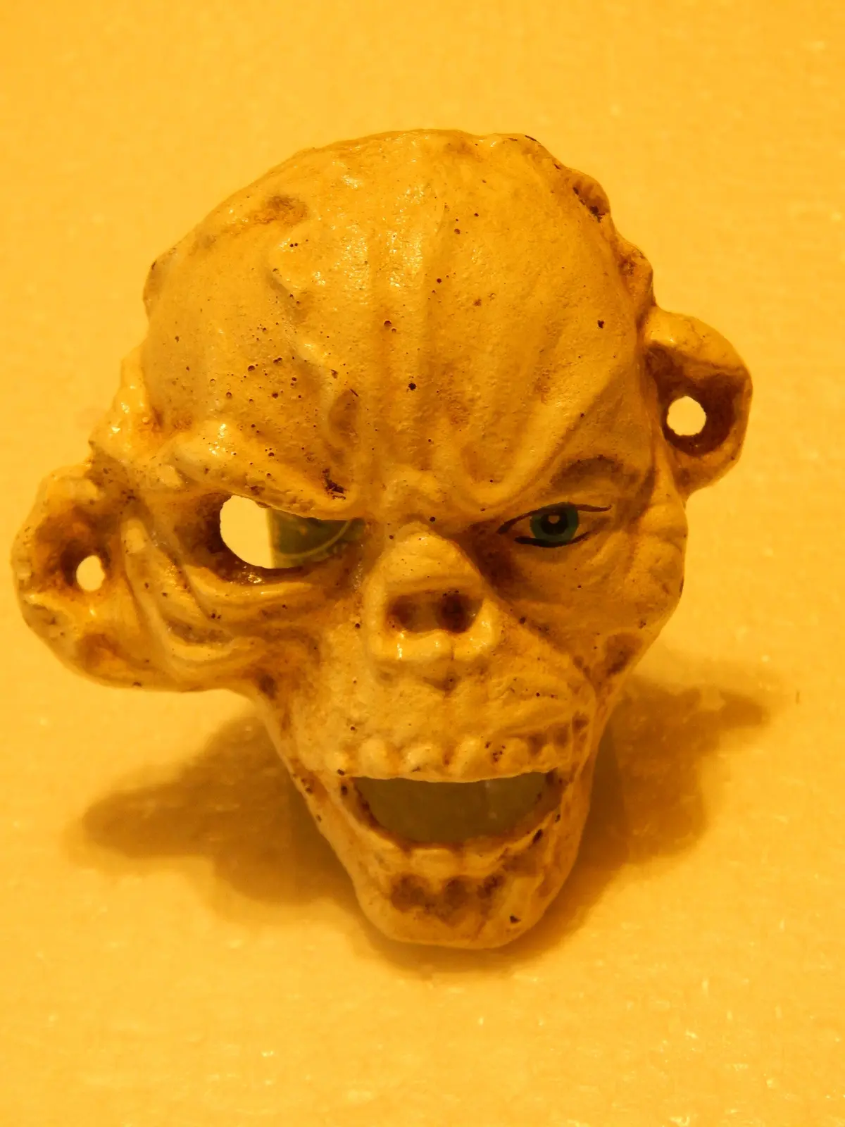 Bottle Opener - Cast Iron One Eyed Zombie Wall Mount 1