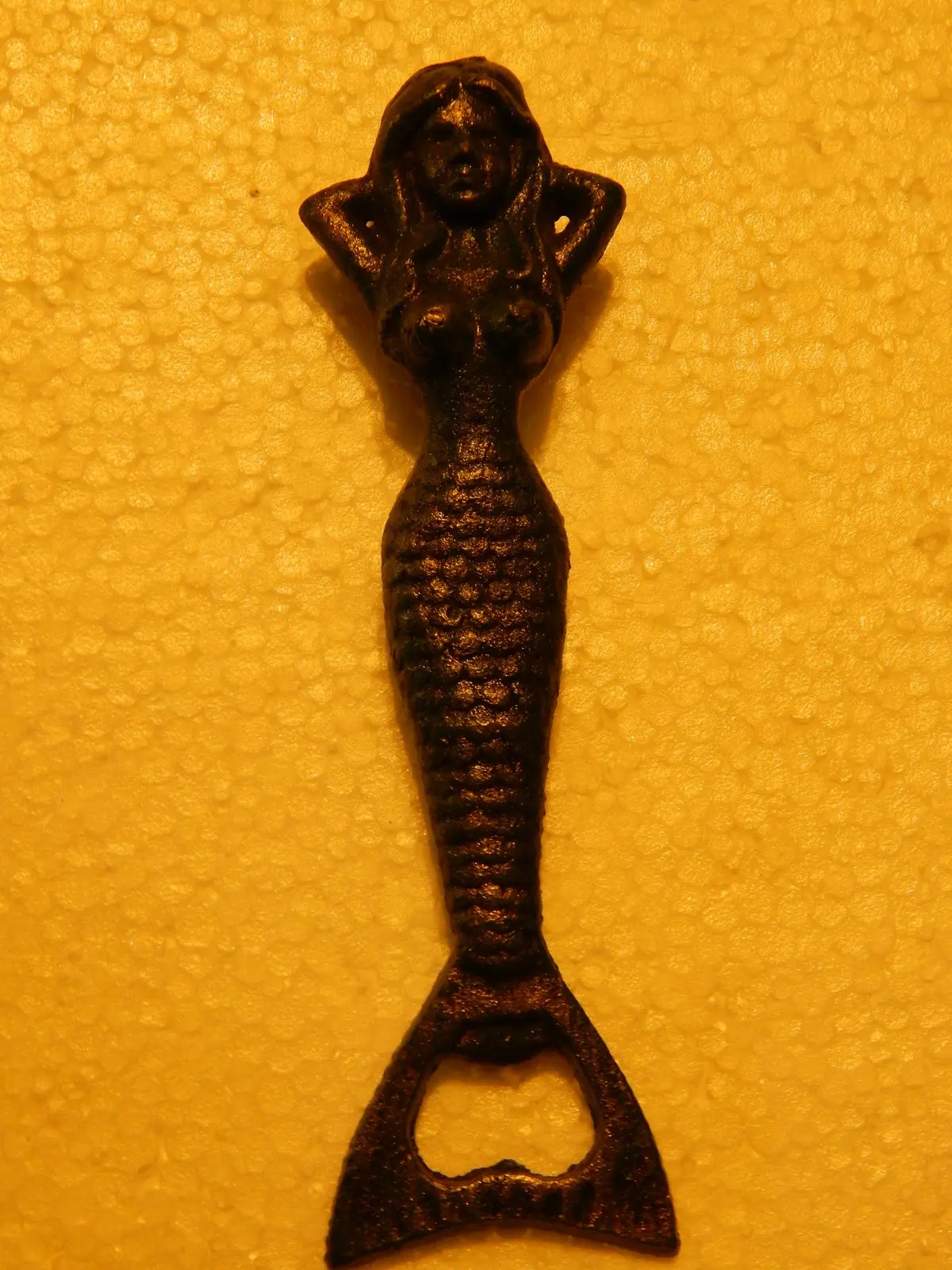 Bottle Opener -Cast  Iron Verdi Green Mermaid 1