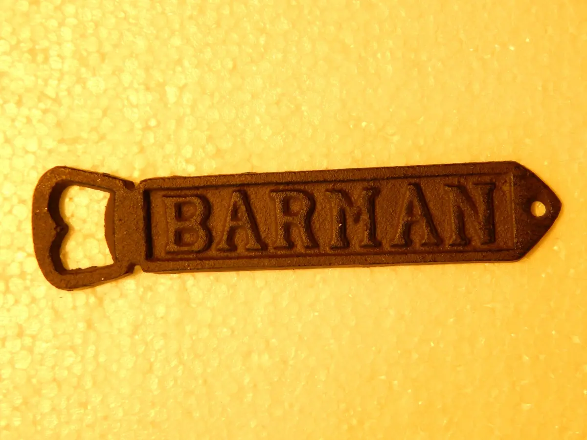 Bottle Opener -Cast Iron Beer Barman 1