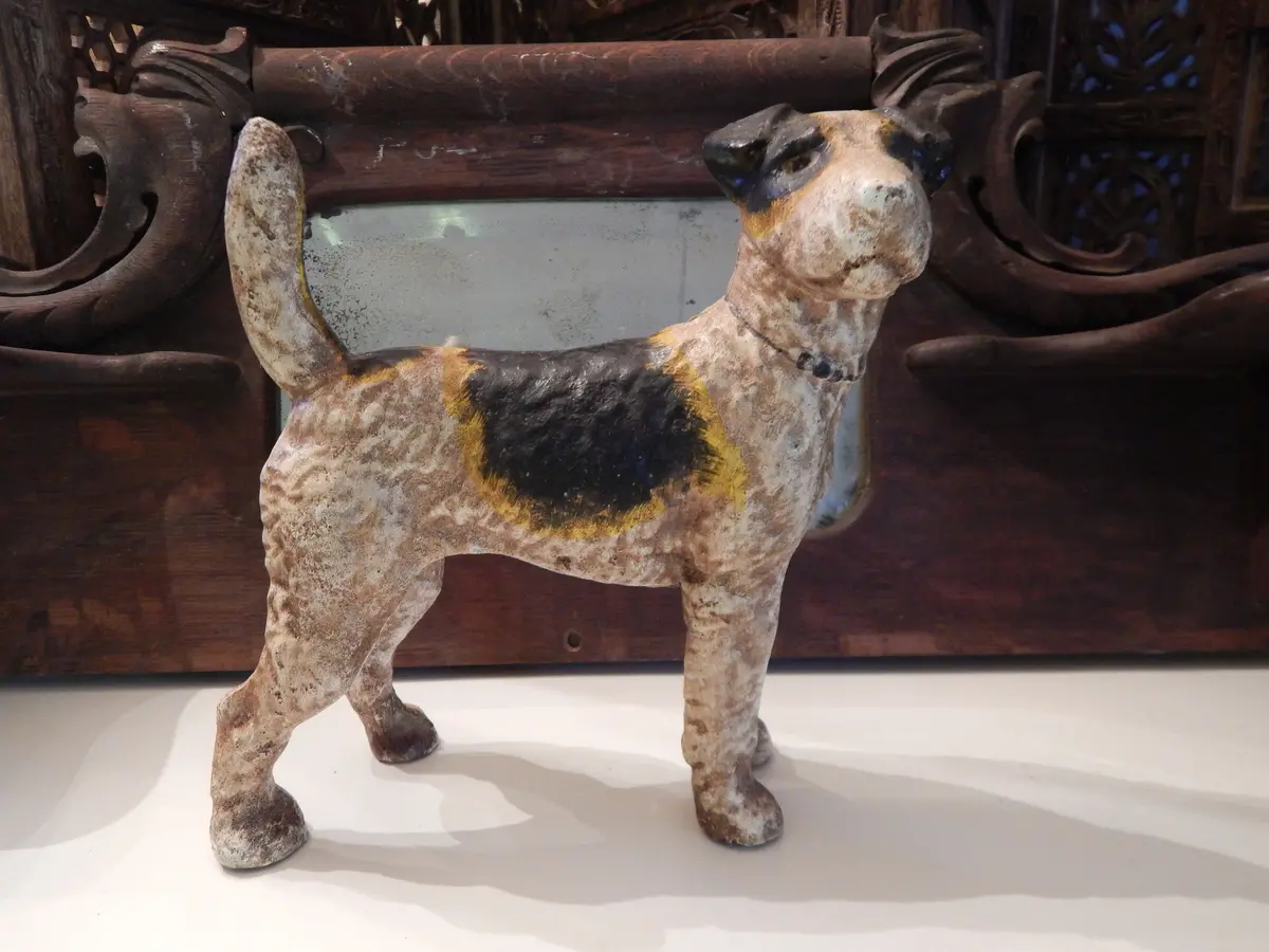 Cast Iron Penny Bank - Hubley Dog 1