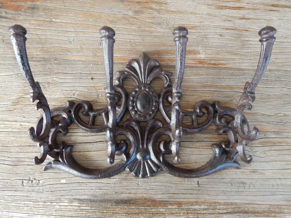 Coat Rack Hook - Victorian Style Cast Iron 1