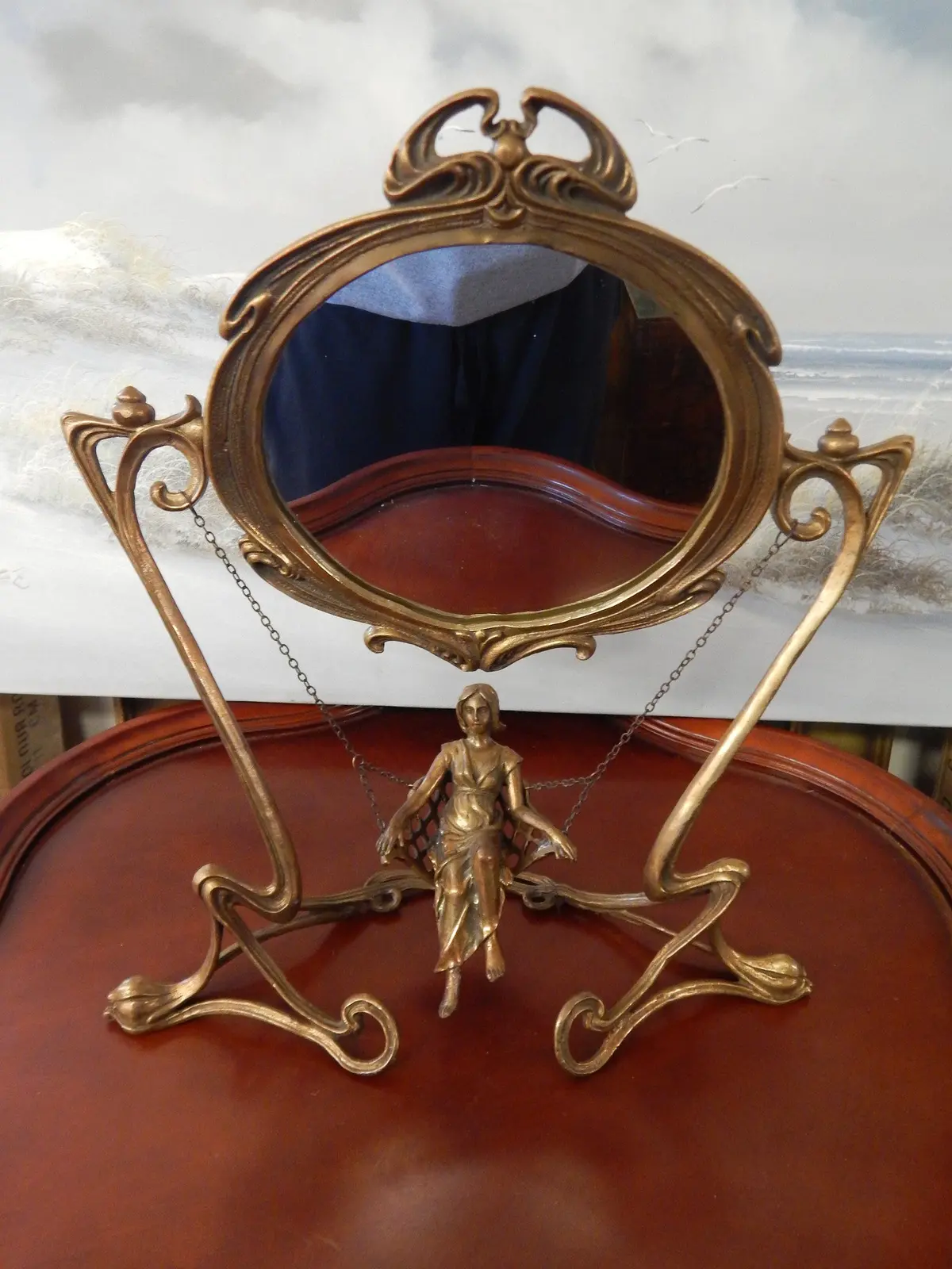 Bronze Mirror - Vanity Lady 1