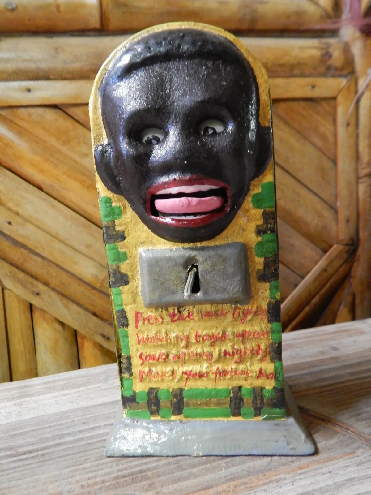 Cast Iron Mechanical Bank -Funky Black Americana 1