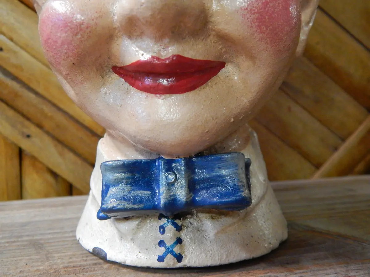Coca Cola Cast Iron Bank - Coca-Cola "Coke Head" 2