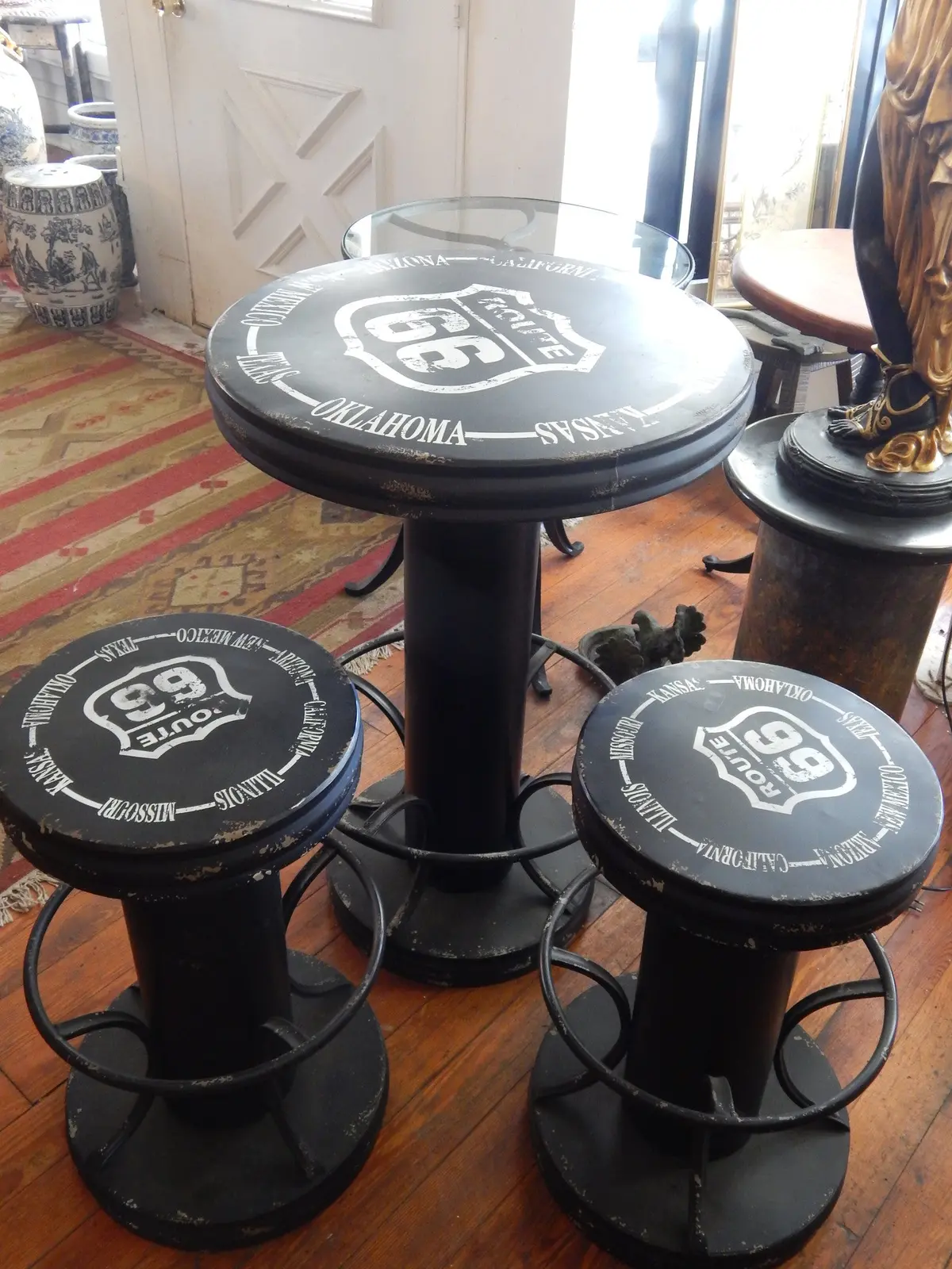 Metal Tin - Rt. 66 Table And Chairs Set 1