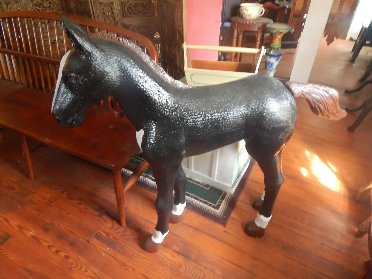 Statue - Life Size Small Black Pony 1