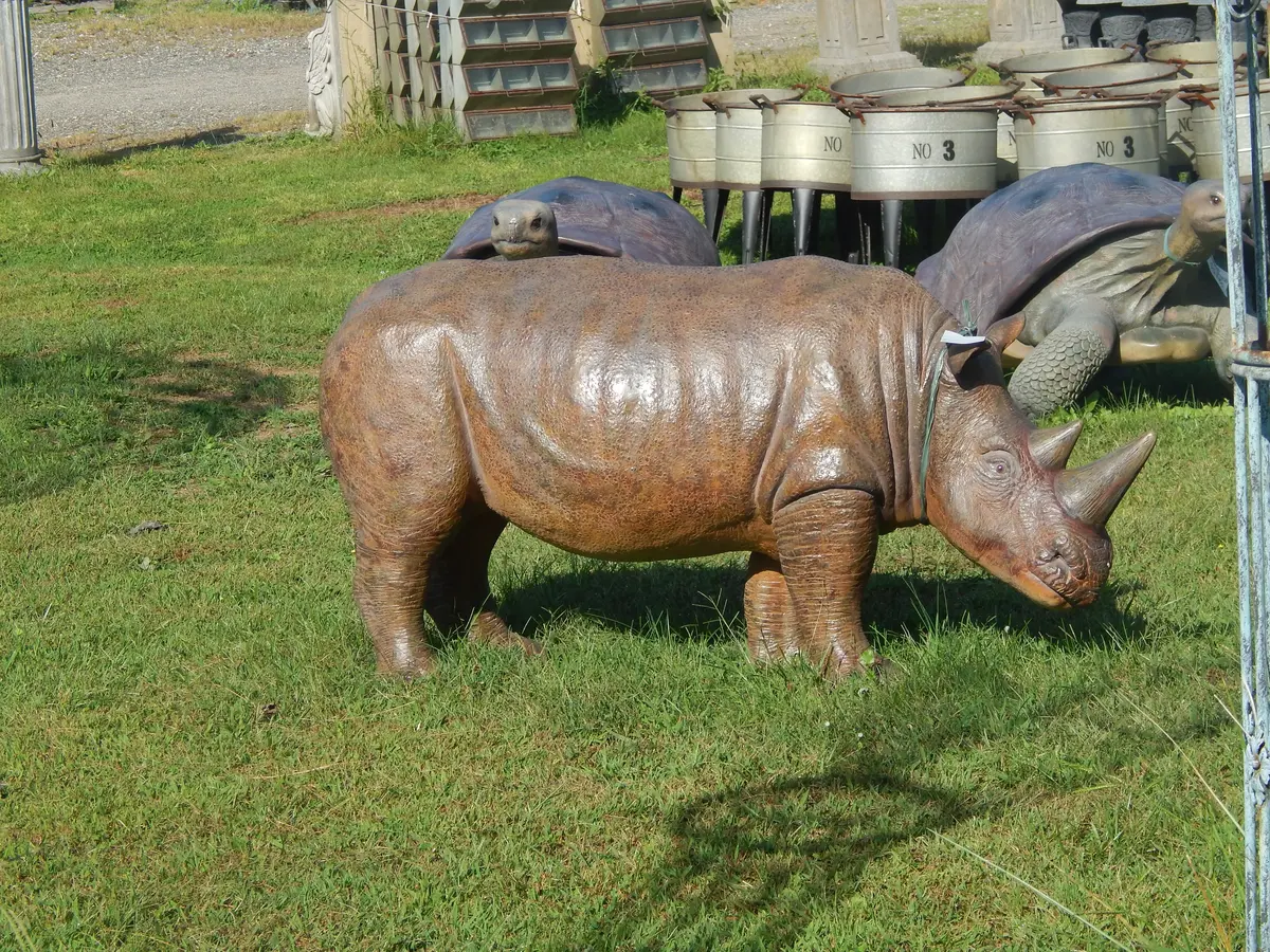 Statue - Life Size Baby Rhino 1