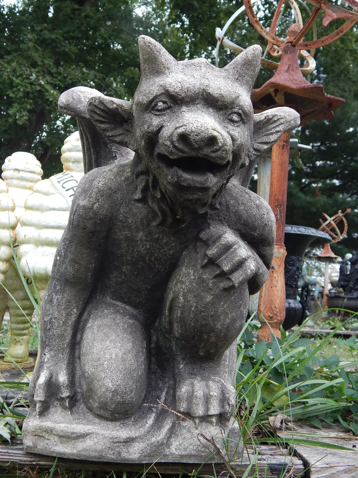 Fiberglass Statue - Stone Dust Gargoyle 1
