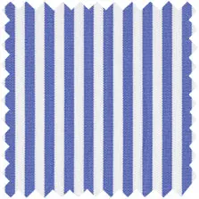 Made-To-Measure Shirt In Blue Bengal Stripe Poplin 1