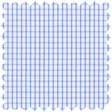 Made-To-Measure Shirt In Blue Graph Check Poplin 1