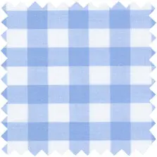 Made-To-Measure Shirt In Sky Gingham Poplin 1
