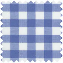 Made-To-Measure Shirt In Blue Gingham Poplin 1