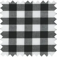 Made-To-Measure Shirt In Black Gingham Poplin 1