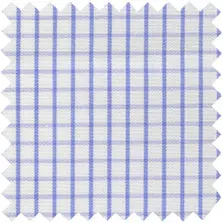 Made-To-Measure Shirt In Dutch Blue Medium Graph Check Poplin 1