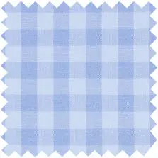 Made-To-Measure Shirt In Blue/Sky Gingham Poplin 1