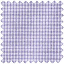 Made-To-Measure Shirt In Lavender Micro Gingham Chambray 1