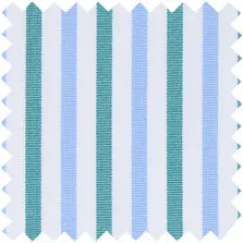 Made-To-Measure Shirt In Bluegrass/Sky Multi Stripe Poplin 1