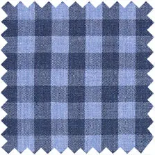 Made-To-Measure Shirt In Heather Blue Multi Gingham 1