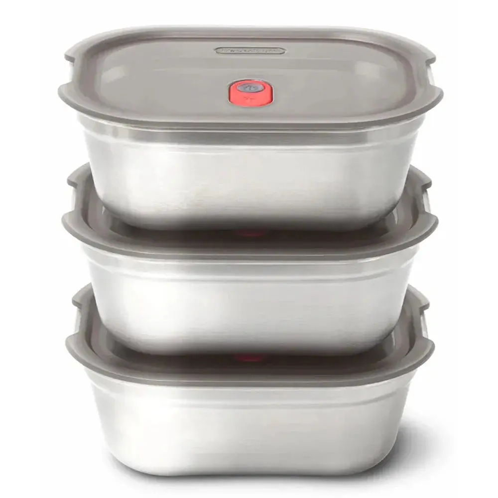Steel Food Box Set Medium X3 1