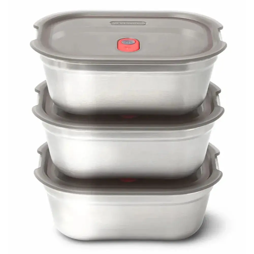 Steel Food Box Set Small X3 1