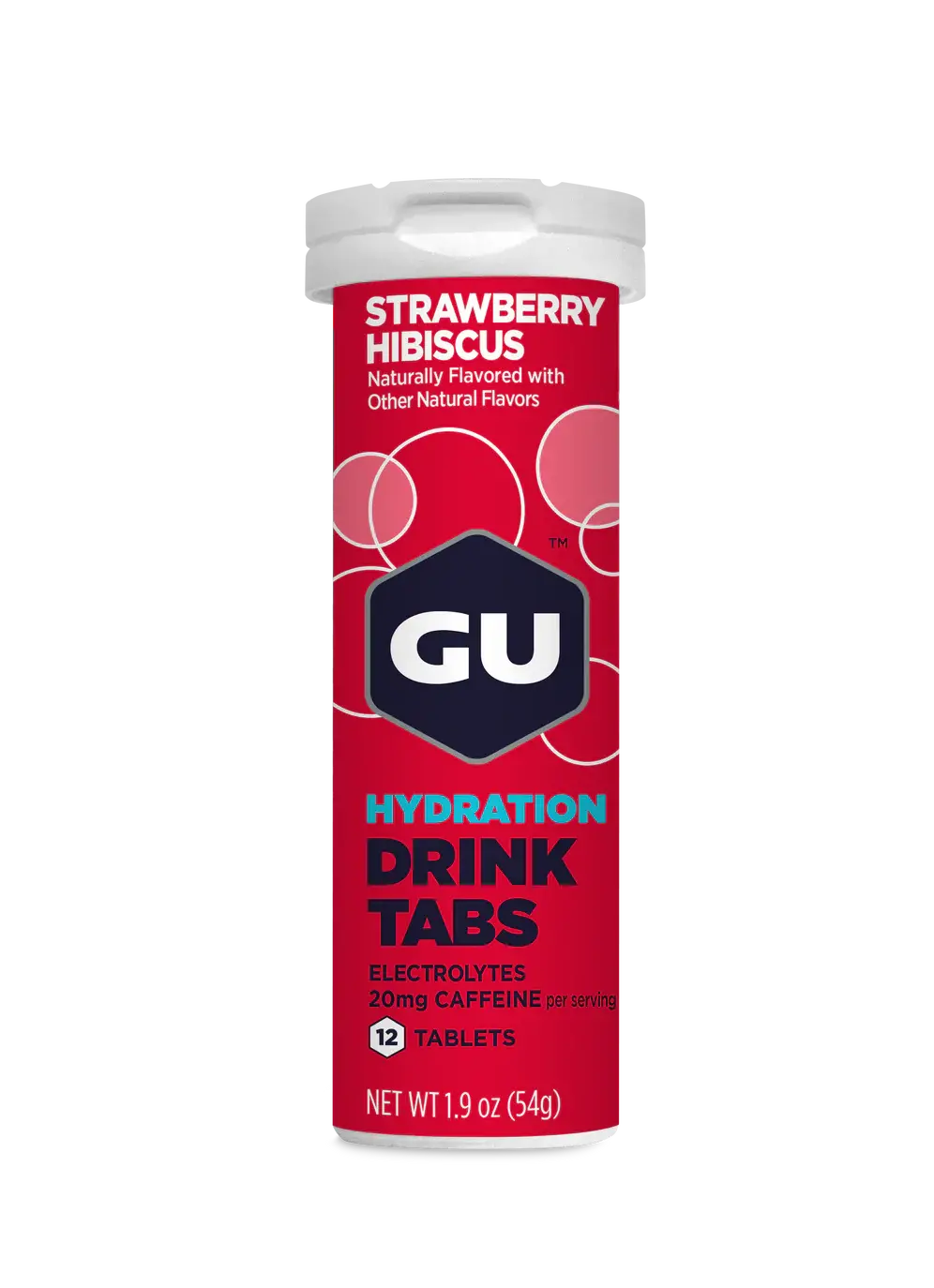 Hydration Tabs + Caffeine - Strawberry Hibiscus 1