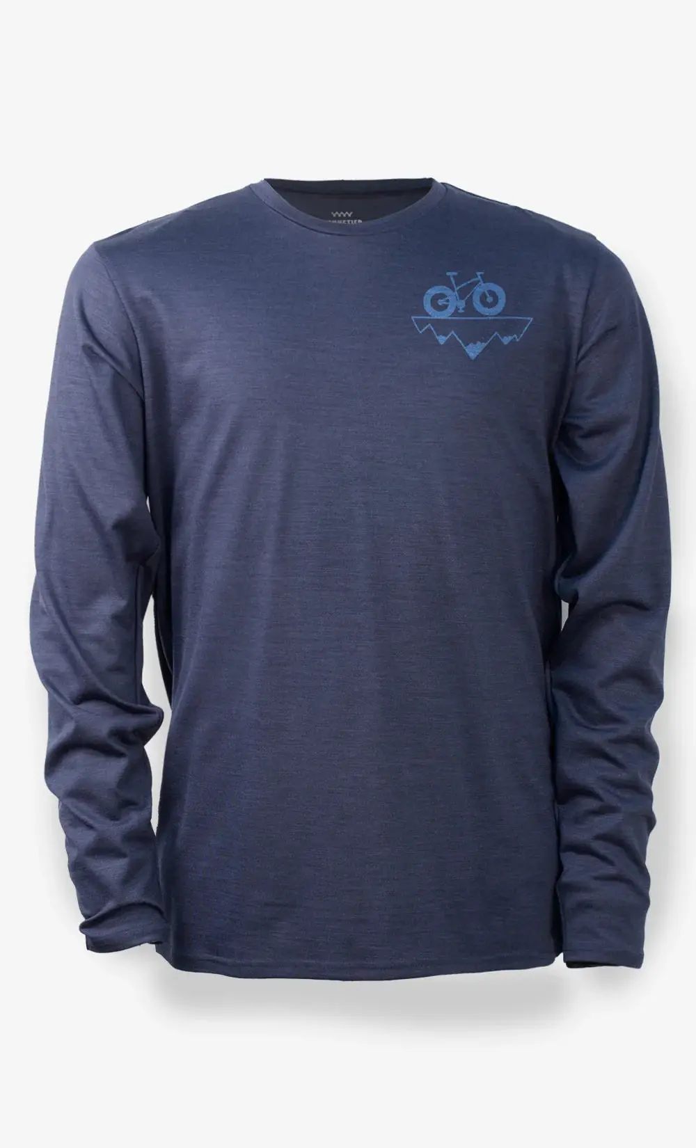 Merino Wool Long Sleeve Techcrew - Winter Bike (Men's) 1