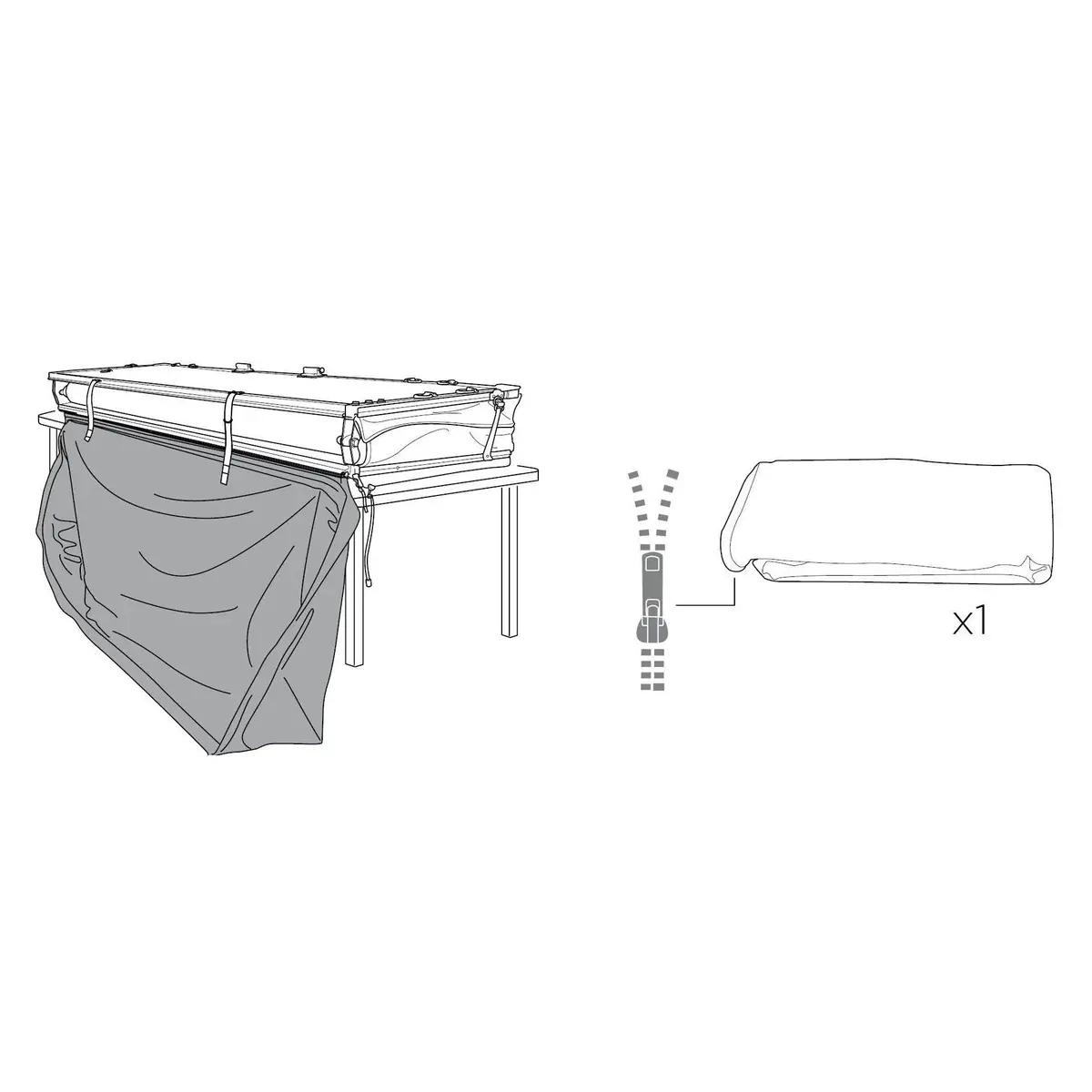Travel Cover With Zipper 1