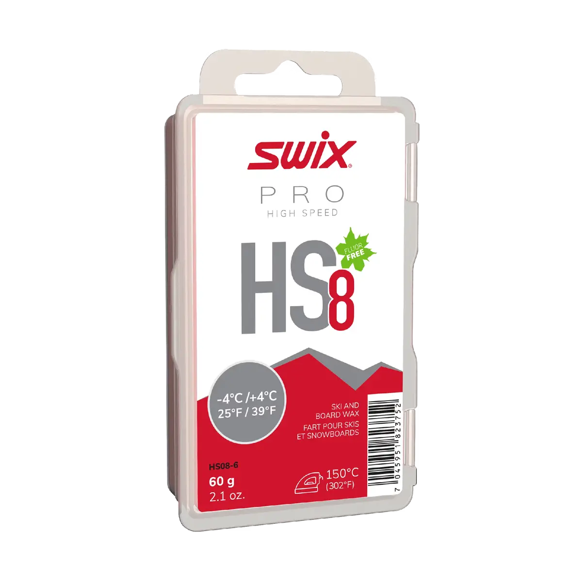 Hs8 Red Glide Wax (-4°C To +4°C) - 60G 1