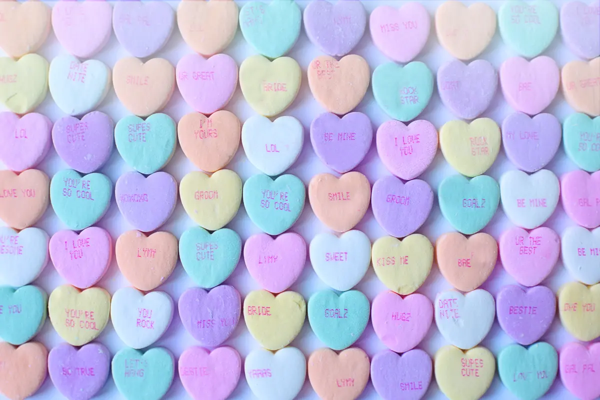 Candy Hearts Gift Cards 1