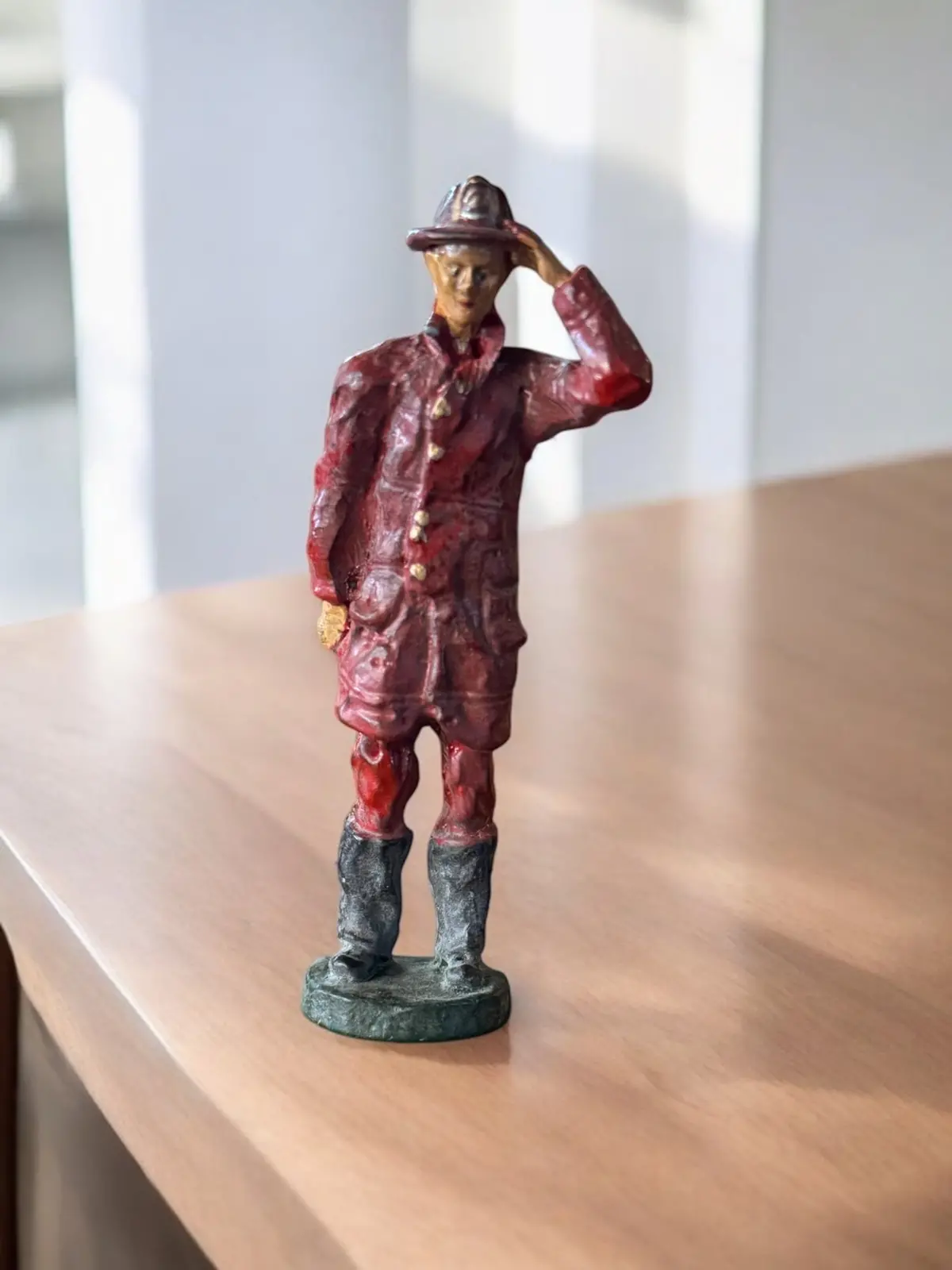 Vintage Lead Red Fireman 1