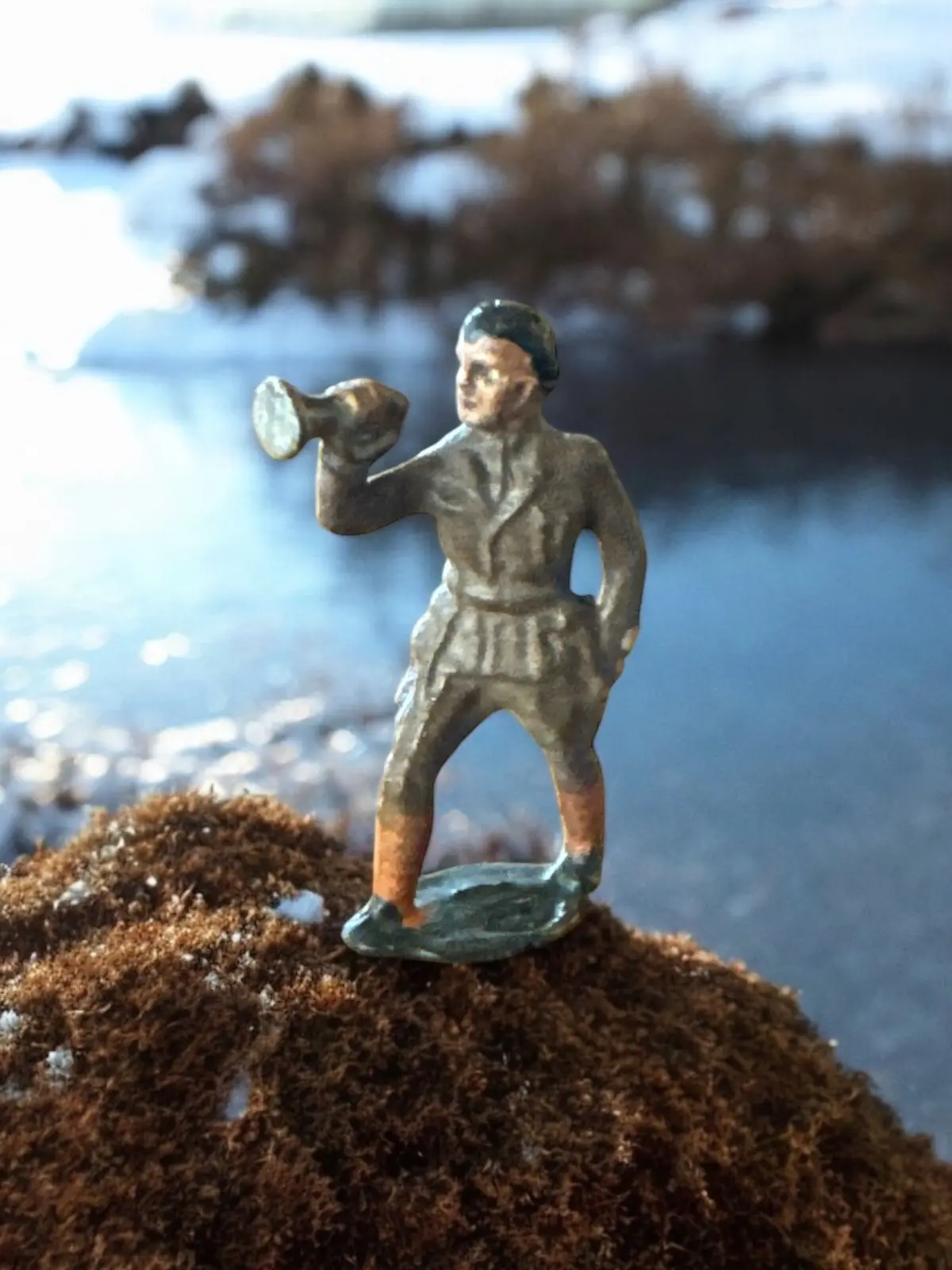 Vintage Lead Soldier With Trumpet 1