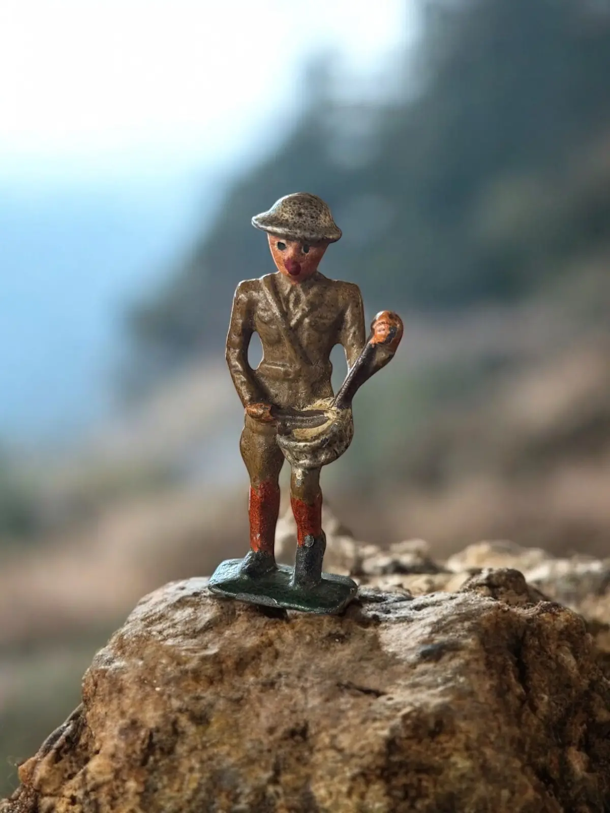 Vintage Lead Soldier With Drum 1