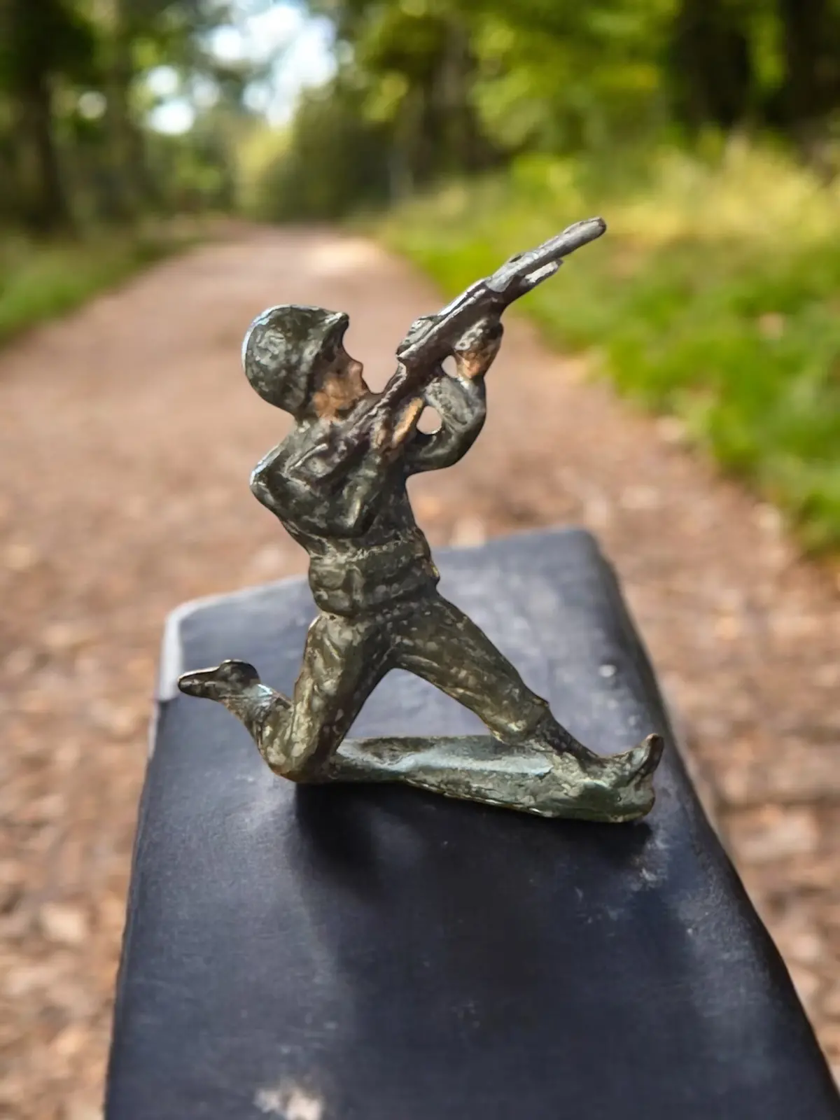Vintage Lead Soldier With Rifle 1