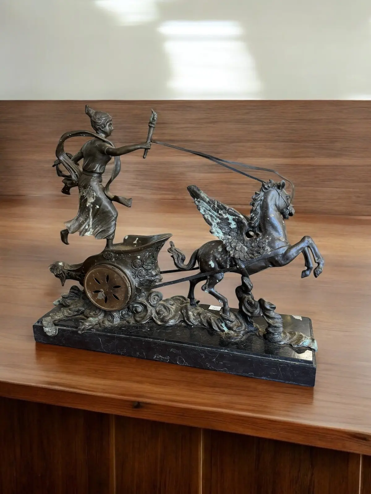 Bronze Pegasus Clock 2